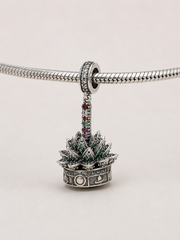 El Maguey - Charm en Plata Esterlina .925 con Piedras Brillantes