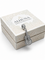 La Guitarra - Charm en Plata Esterlina con Piedras Brillantes