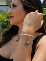 El Maguey - Charm en Plata Esterlina .925 con Piedras Brillantes