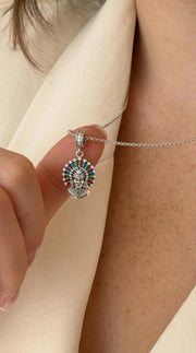 EL PENACHO DE MOCTEZUMA — Charm Plata Esterlina ALHUNA®