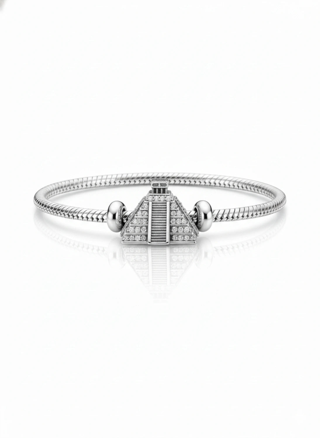 CHARM LA PIRÁMIDE — Plata Esterlina con Piedras Brillantes ALHUNA®